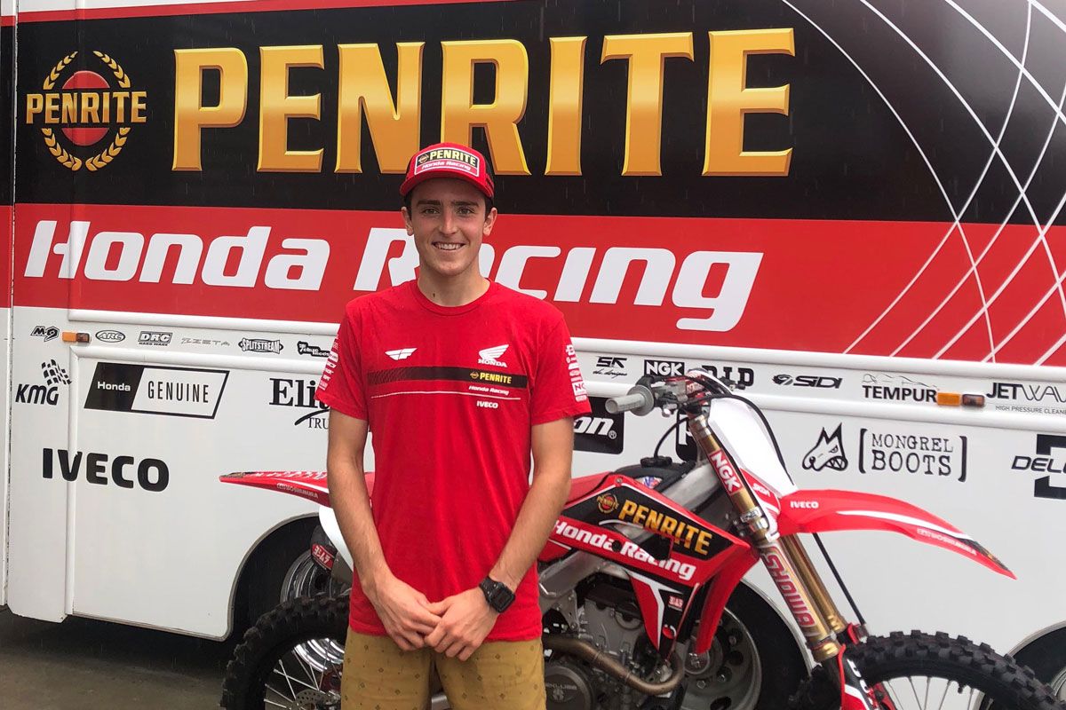 Penrite Honda sign Cameron Mcadoo for final round Aus SX | MotoOnline.com