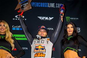 Webb battles through sickness to finish on the podium at Anaheim