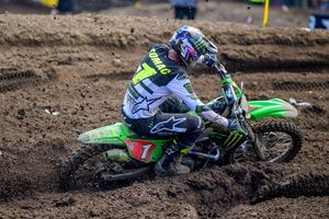 Setting adjustment benefits Tomac in second moto turnaround