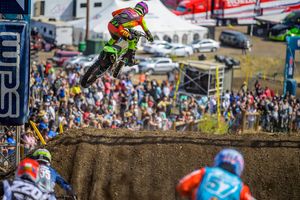 Clash with lapped rider results in McAdoo broken fingers