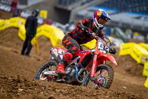 Initial setting of new CRF450R close to target for Roczen
