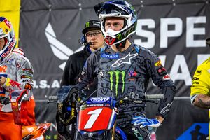 450SX leader Tomac looks to positives following A2 fall