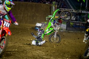 Right knee injury forces Forkner out of Supercross remainder